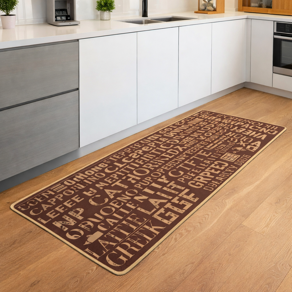 Λαστιχένιος Διάδρομος Κουζίνας 60x120 & 60x140 Αντιολισθητικός – Αδιάβροχος, Πλενόμενος, Μοντέρνα Σχέδια